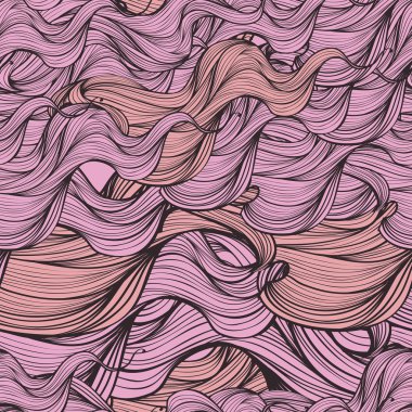 sorunsuz pembe dalga deseni