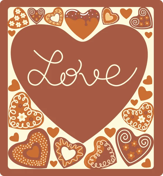 Sweet hearts — Stock Vector