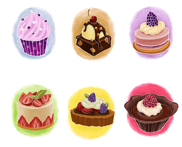 Set of cakes — Stock Photo, Image
