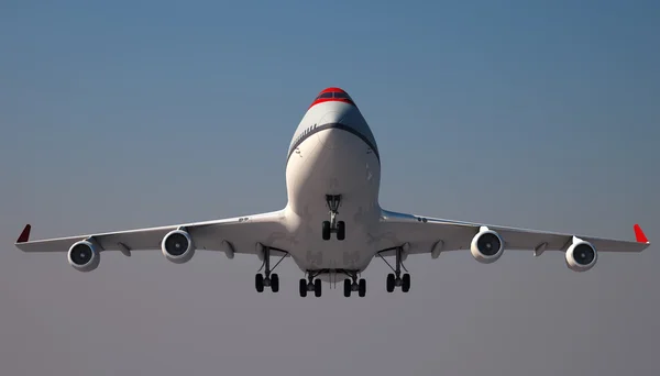Grande Jumbo Jet está pousando — Fotografia de Stock