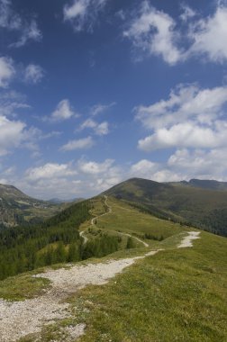 bir bad kleinkirchheim yakınındaki Avusturya Alpleri'nde yolu