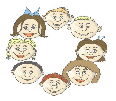 Çocuk yüzleri
