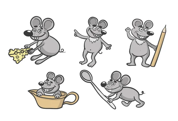 Funny mouse — Stock Vector