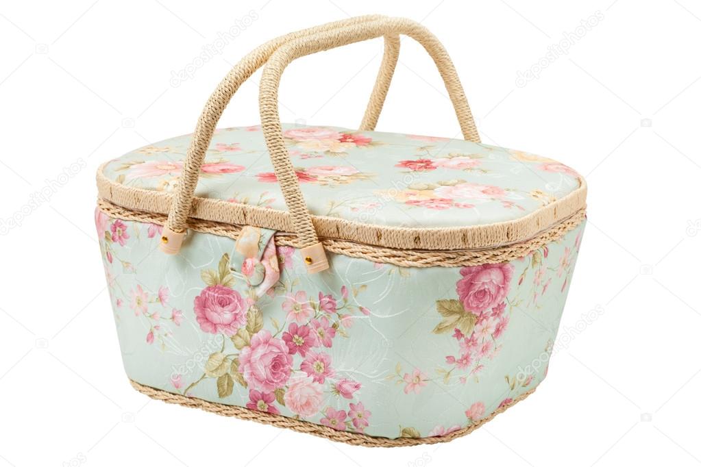 Basket for storage of accessories for sewing, silk case for need