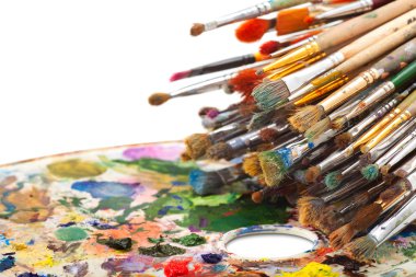 ressam paleti Sanat fırçalar