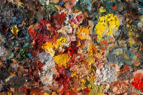 Artists oil painting palette — Stock Photo, Image