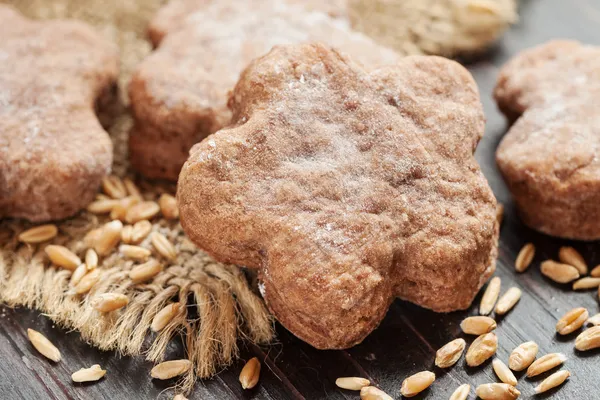 Galletas de centeno caseras — Foto de Stock