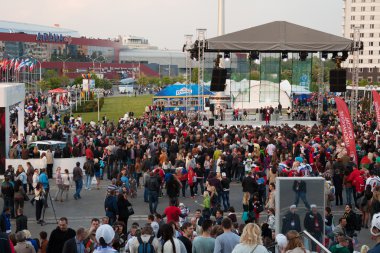 Minsk, Beyaz Rusya, 09-Mayıs-2014: minsk-arena karmaşık, buz hokeyi wor