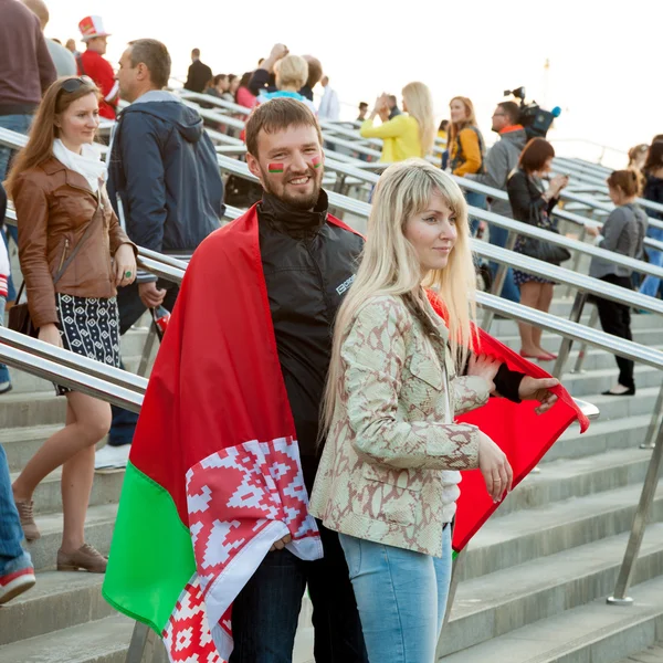 Minsk, Vitryssland, 09-maj-2014: minsk-arena komplex, ishockey wor — Stockfoto