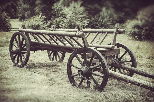 Old wooden cart, vintage stylized photo — Stock Image Old wooden cart, vintage stylized photo Stock Image