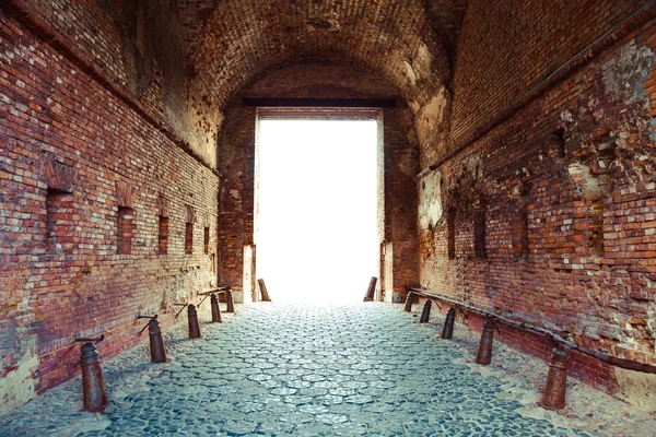 Corridor through the fortress — Stock Photo, Image