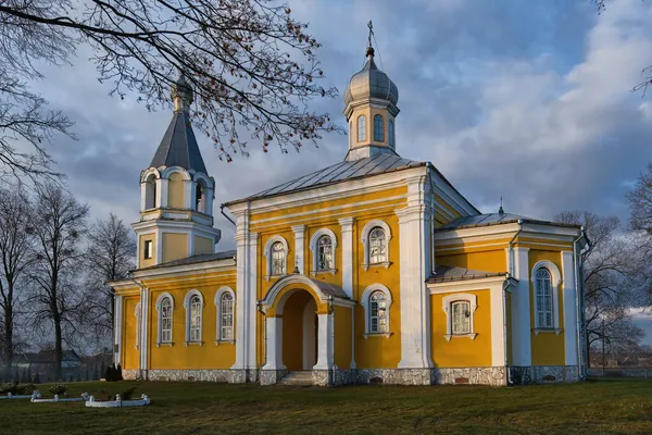 Alte Alte Mariä Himmelfahrt Kirche Dorf Selez Bezirk Beresa Gebiet — Stockfoto