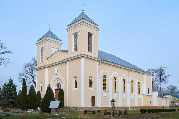 Old Ancient Catholic Church Assumption Blessed Virgin Mary Kobrin Brest — Stock Photo, Image