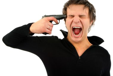 bir genç adam kendini katilin portresi