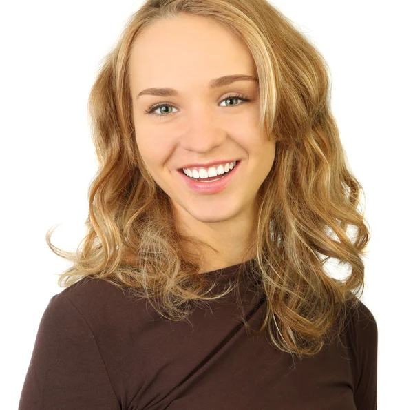 Retrato de uma bela jovem mulher — Fotografia de Stock