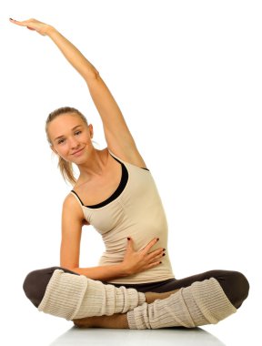 yo pratik, güzel bir gülümseme genç bir kadın portresi kapatmak