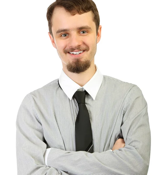 Retrato de jovem empresário sorridente — Fotografia de Stock