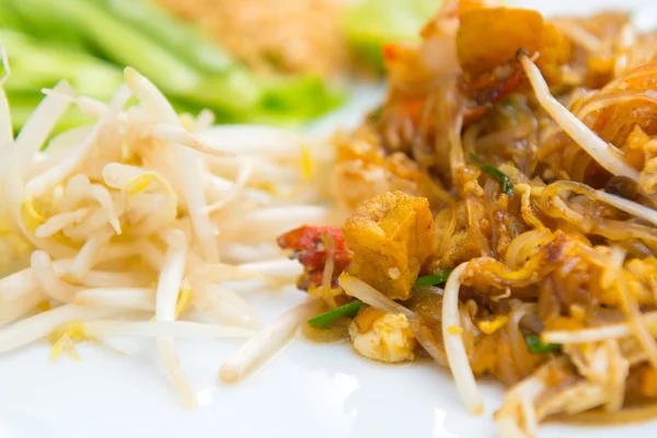 Close up image of Thai food Pad thai — Stock Photo, Image