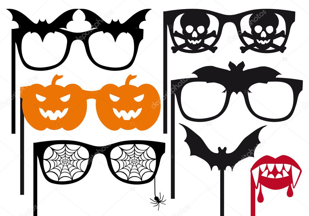 Halloween Booth Props Vector Stock Vector Image By C Beaubelle 12868933