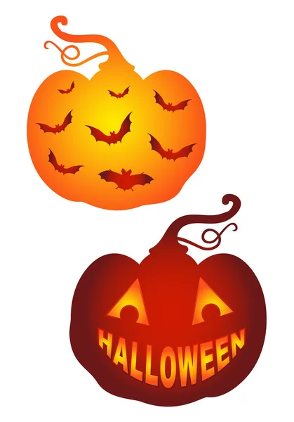 Calabazas de Halloween, vector — Archivo Imágenes Vectoriales