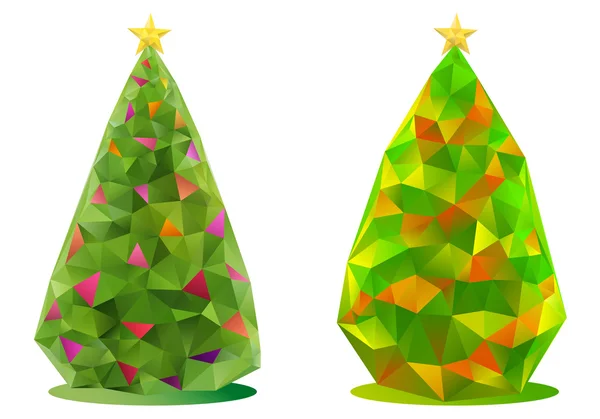 Árboles de Navidad abstractos, vector — Archivo Imágenes Vectoriales