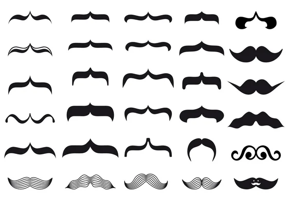 Diseños de bigote, vector — Archivo Imágenes Vectoriales