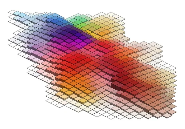 3D kostky, vektorové pozadí — Stockový vektor