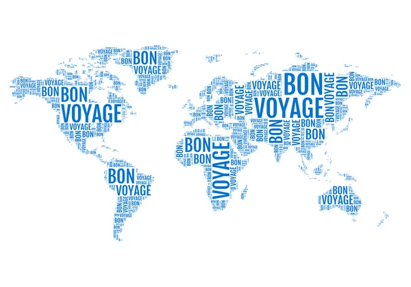 Carte du monde typographique, vecteur — Image vectorielle