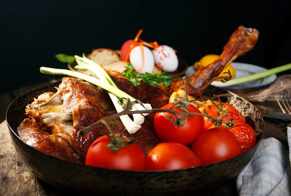 Roasted leg of lamb — Stock Photo, Image