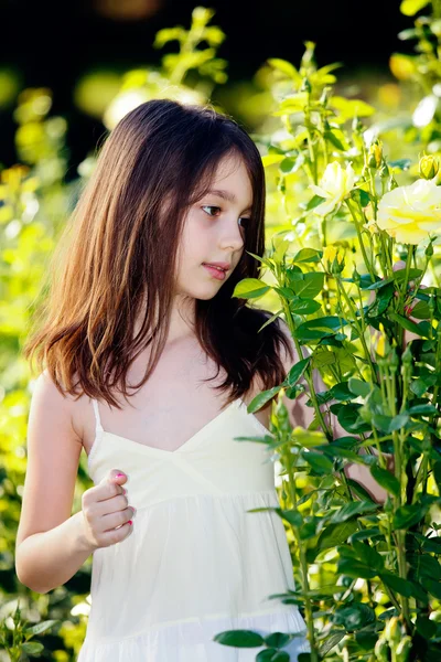 Young girl in park — Stock Photo, Image