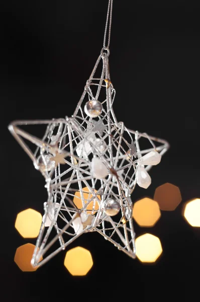 Festive Christmas star decoration — Stock Photo, Image