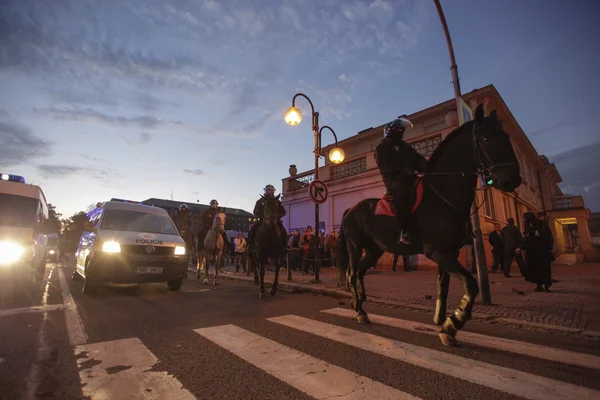 Före valet möte av arbetarnas parti av social rättvisa i ostrava — Stockfoto