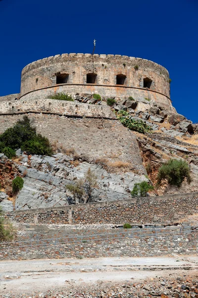 Die Insel-Festung Spinalonga. — Stockfoto