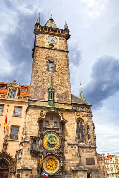 Tower with Astronomical Clock in Prague — Stock Photo, Image