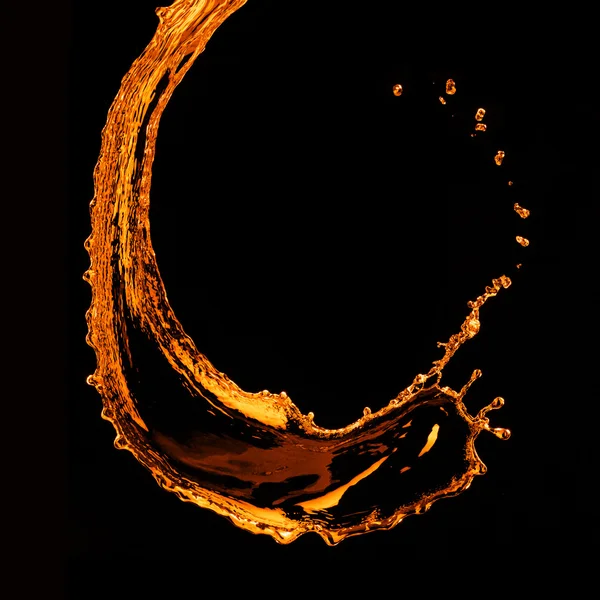 orange water splash isolated on black Stock Image Everypixel