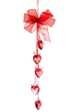 Sevgililer günü için Dekorasyon Cam kırmızı Kalpler