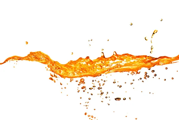 Брызги оранжевой воды — стоковое фото