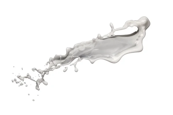 Milk splash isolated on white — Stock Photo, Image