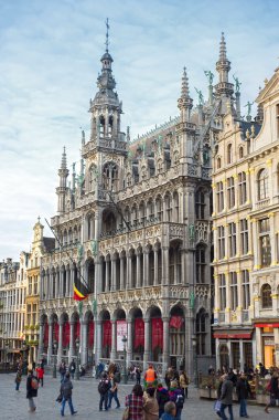 Brüksel, Belçika, - grand place, 17 Şubat 2014: gr fotoğrafı