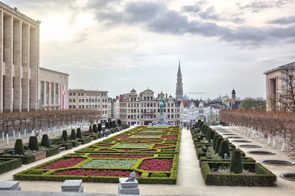 Monts des arts v Bruselu, Belgie — Stock fotografie