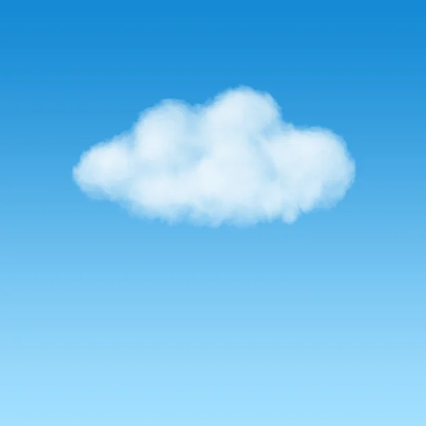 Puffy białe chmury na niebieskim niebie — Zdjęcie stockowe