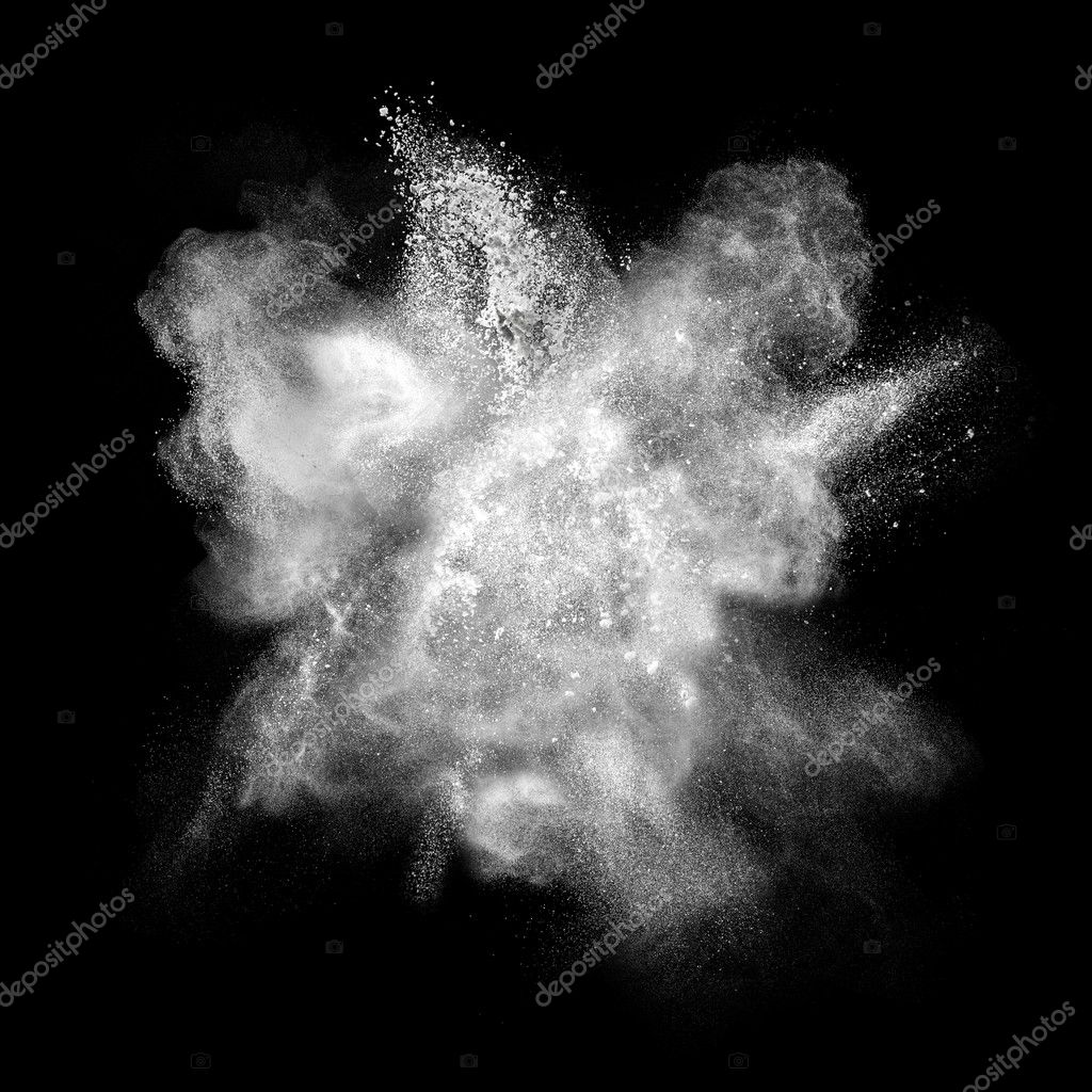 White Powder Explosion Isolated On Black Royalty Free Photo Stock Image By C Artjazz