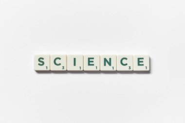 Kelime bilimi, beyaz arkaplandaki karolardan oluşmuştur. Kopyalama alanı olan yaratıcı şablon.