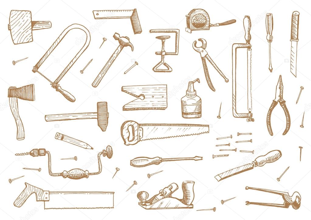 Vintage set of tools