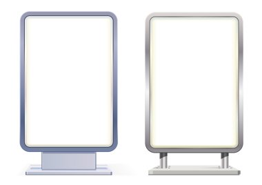 boş citylight stand