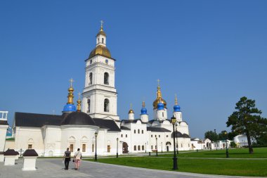 Belltower ve Sofya uspensky Kremlin tobolsk Katedrali