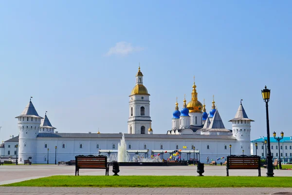 墙上，塔，塔和索非亚乌斯别斯基大教堂 — 图库照片