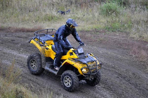 Official closing of a season of driving on ATVs took place in Ty — Stock Photo, Image