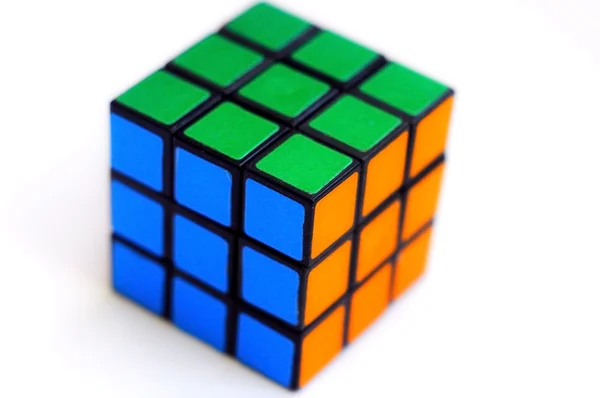 Color sides of a cube-rubika. — Stock Photo, Image