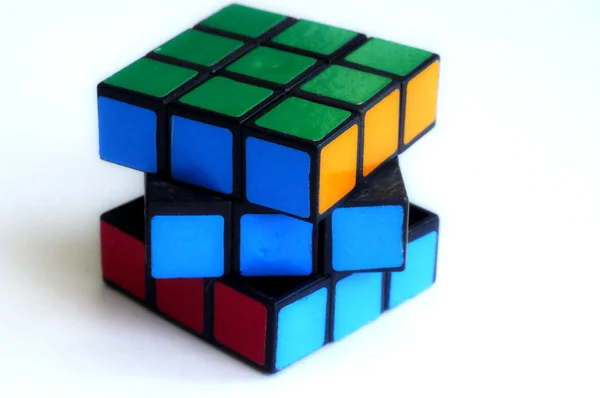 Color sides of a cube-rubika. — Stock Photo, Image